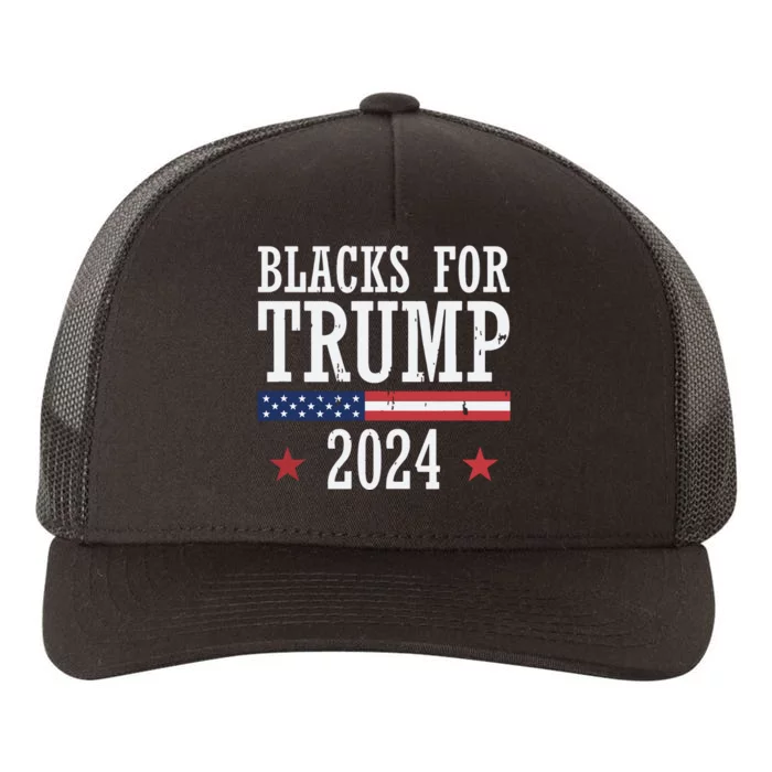 Blacks For Trump 2024 Presidential Election Republican Yupoong Adult 5-Panel Trucker Hat