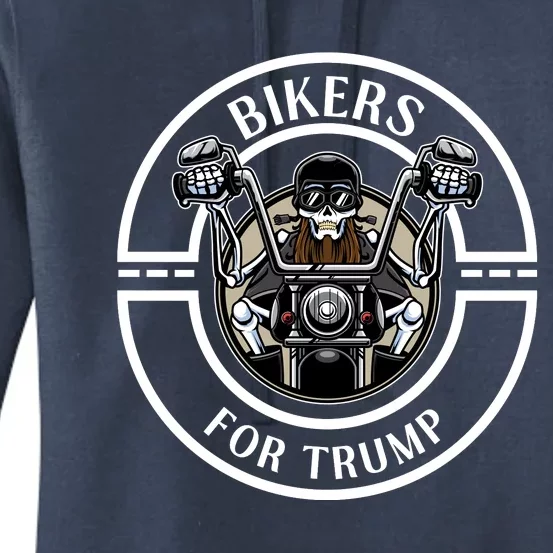 Bikers For Trump | Motorcycle Trump Women's Pullover Hoodie