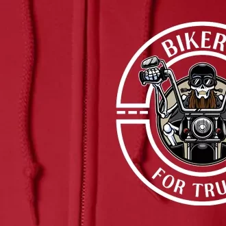 Bikers For Trump | Motorcycle Trump Full Zip Hoodie