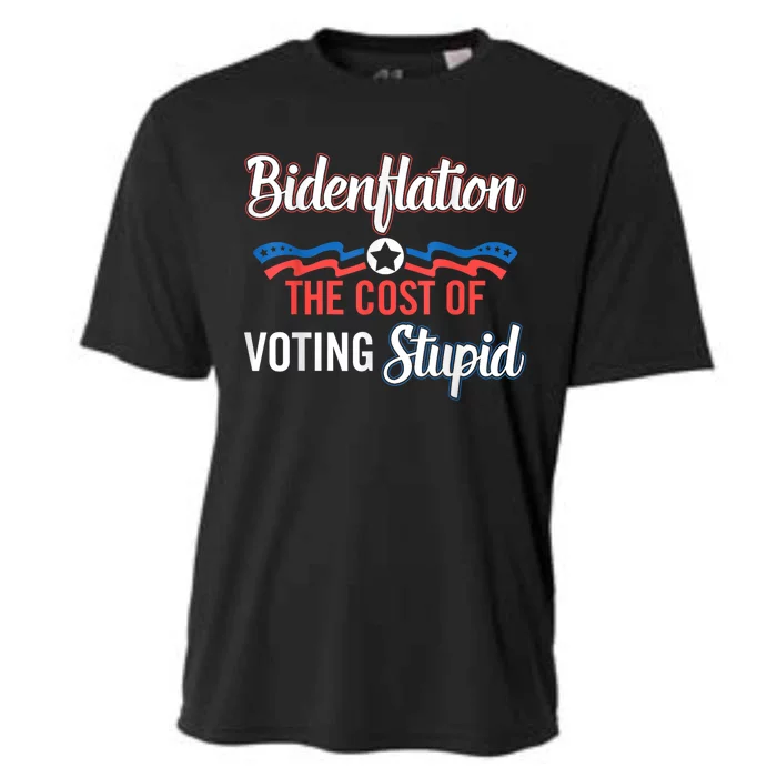 Biden Flation The Cost Of Voting Stupid Anti Biden Cooling Performance Crew T-Shirt