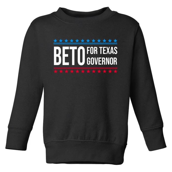 Beto For Texas Governor 2024 Politician Campaign Logo Toddler Sweatshirt