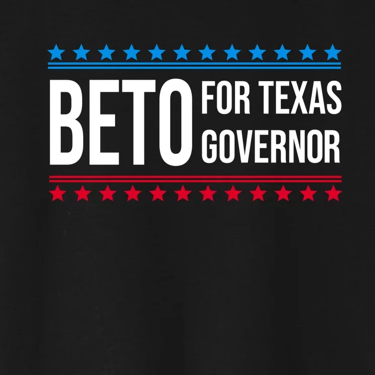 Beto For Texas Governor 2024 Politician Campaign Logo Women's Crop Top Tee