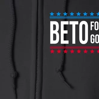 Beto For Texas Governor 2024 Politician Campaign Logo Full Zip Hoodie