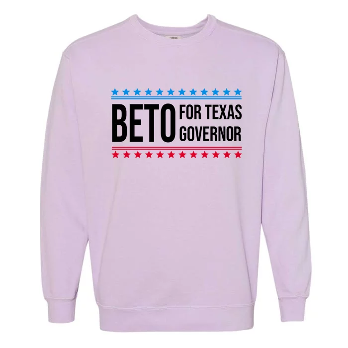 Beto For Texas Governor 2024 Politician Campaign Logo Garment-Dyed Sweatshirt