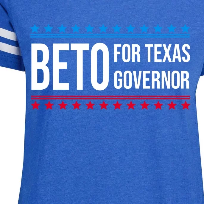 Beto For Texas Governor 2024 Politician Campaign Logo Enza Ladies Jersey Football T-Shirt