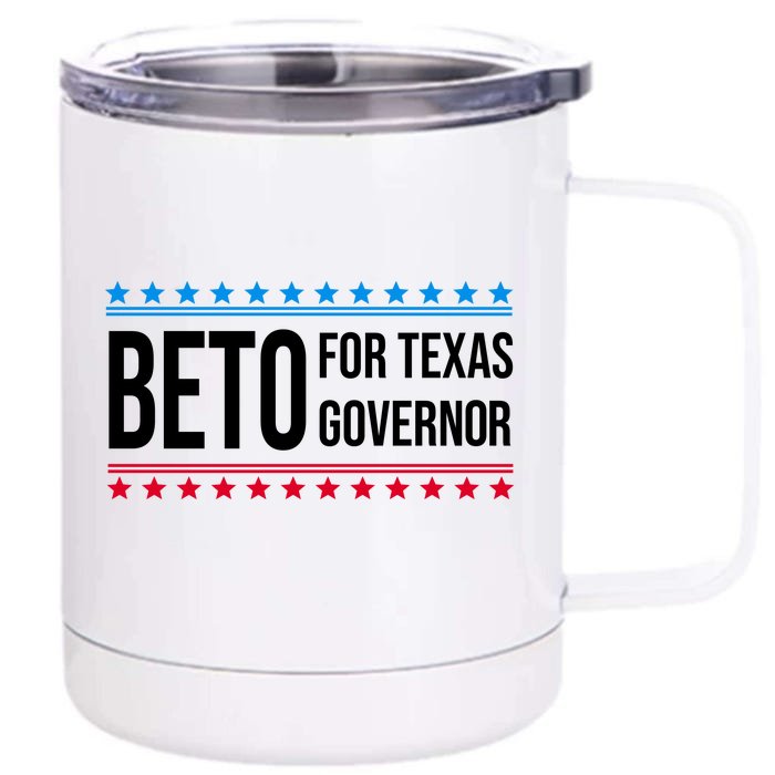 Beto For Texas Governor 2024 Politician Campaign Logo Front & Back 12oz Stainless Steel Tumbler Cup