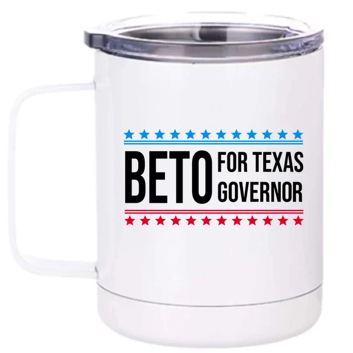 Beto For Texas Governor 2024 Politician Campaign Logo Front & Back 12oz Stainless Steel Tumbler Cup