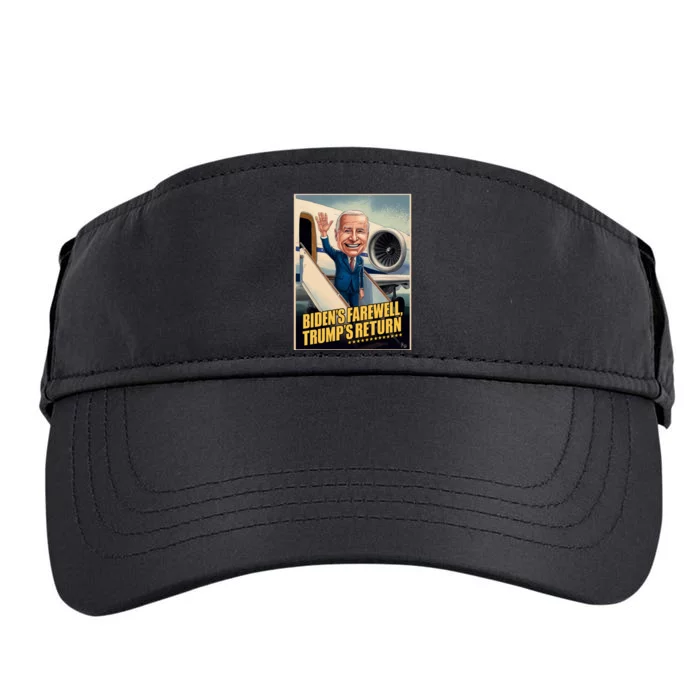 BidenS Farewell TrumpS Return Adult Drive Performance Visor