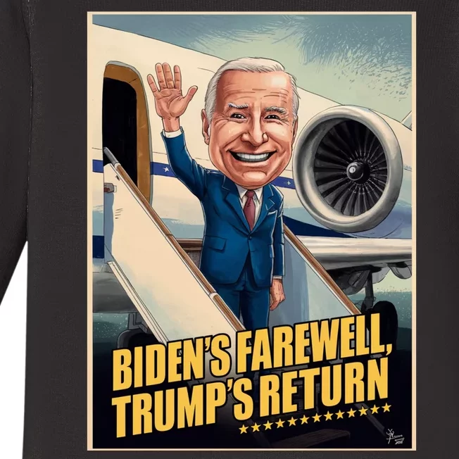 BidenS Farewell TrumpS Return Baby Long Sleeve Bodysuit