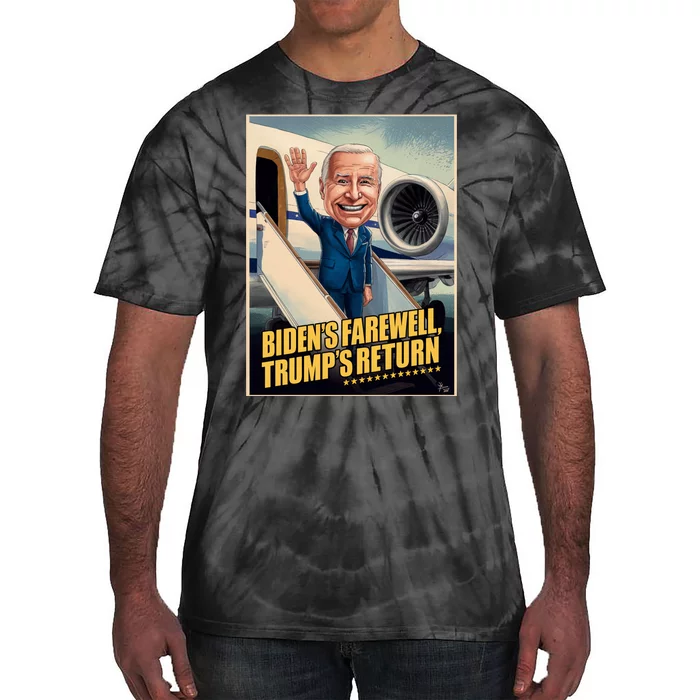 BidenS Farewell TrumpS Return Tie-Dye T-Shirt