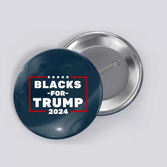 Black For Trump 2024 Button