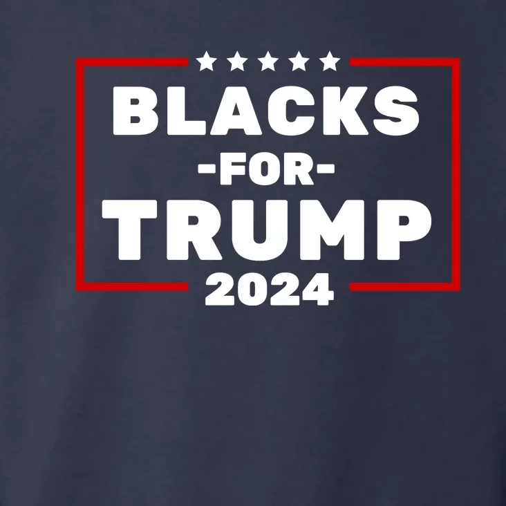 Black For Trump 2024 Toddler Hoodie