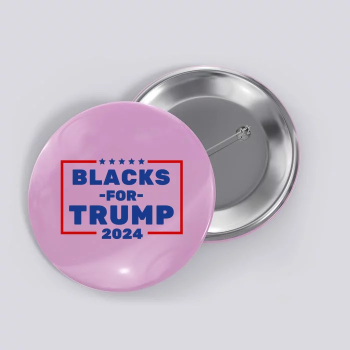 Black For Trump 2024 Button