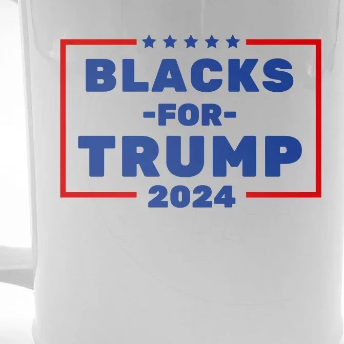 Black For Trump 2024 Front & Back Beer Stein