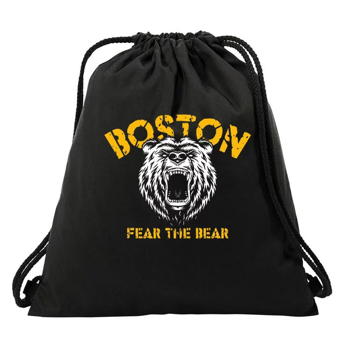 Boston Fear the Bear Drawstring Bag