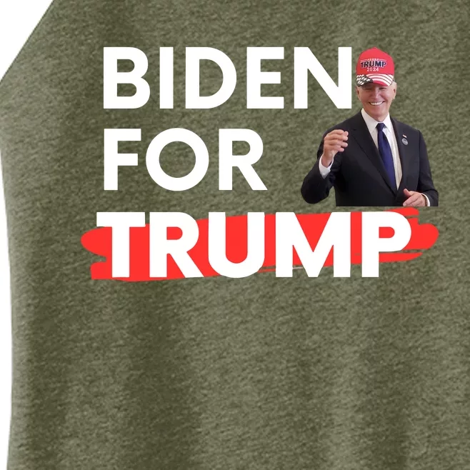 Biden For Trump Women’s Perfect Tri Rocker Tank