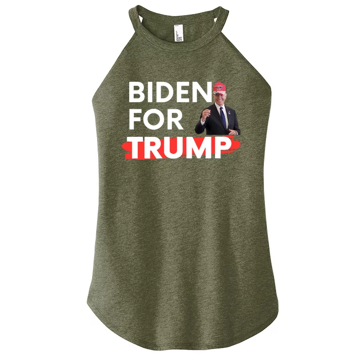 Biden For Trump Women’s Perfect Tri Rocker Tank