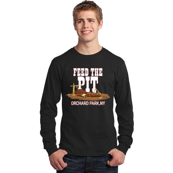 Buffaclothes Feed The Pit Orchard Park Ny Tall Long Sleeve T-Shirt