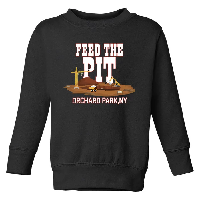 Buffaclothes Feed The Pit Orchard Park Ny Toddler Sweatshirt