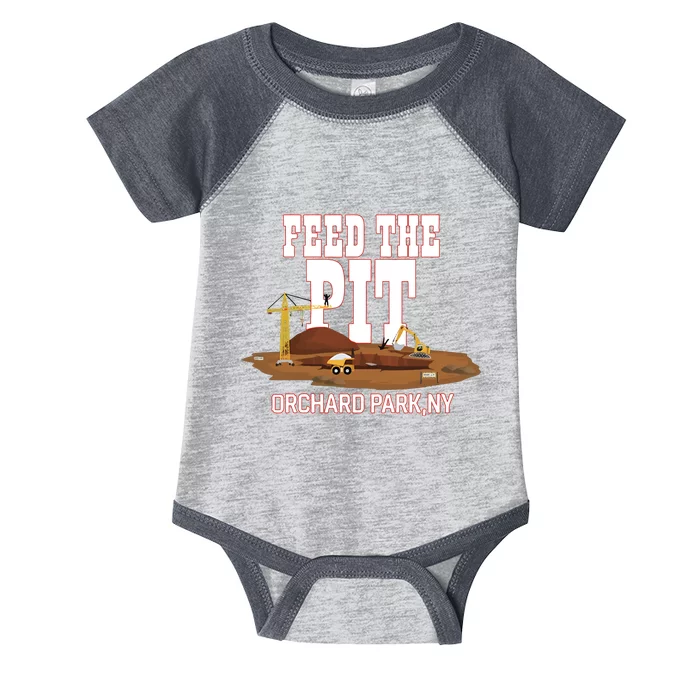 Buffaclothes Feed The Pit Orchard Park Ny Infant Baby Jersey Bodysuit