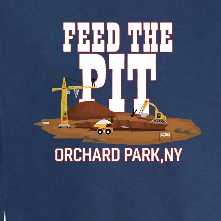 Buffaclothes Feed The Pit Orchard Park Ny Garment-Dyed Sweatshirt