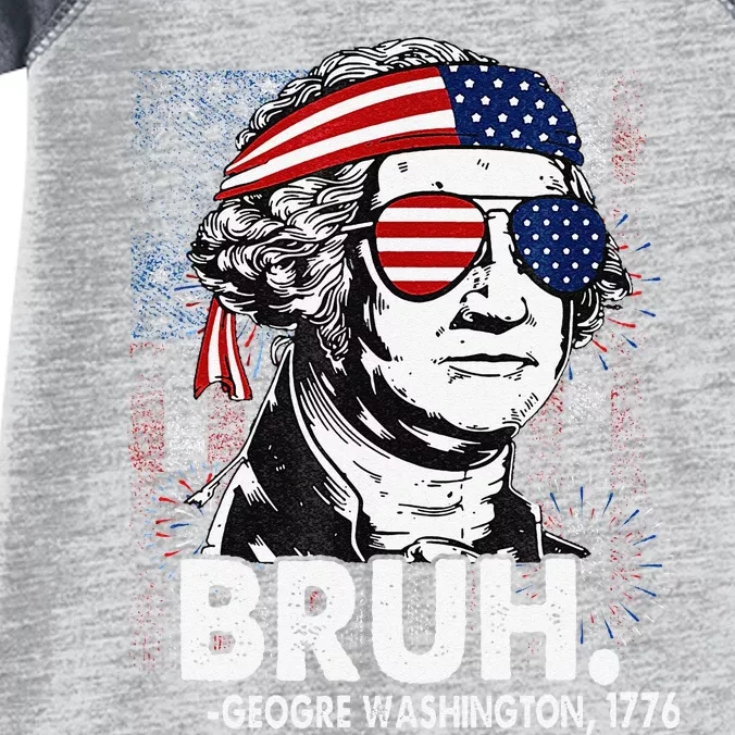 Bruh Funny Us Presidents History Infant Baby Jersey Bodysuit