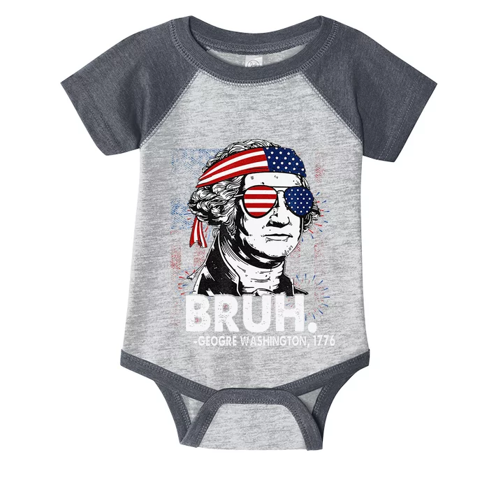 Bruh Funny Us Presidents History Infant Baby Jersey Bodysuit