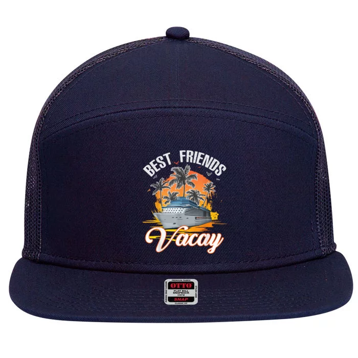 Best Friends Vacation Cruising Shirt -  and Wo Cruise 7 Panel Mesh Trucker Snapback Hat