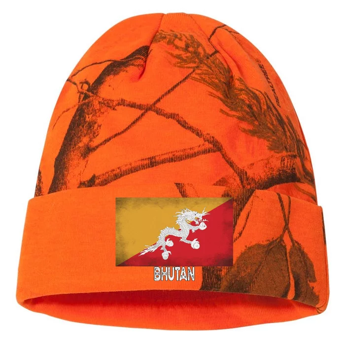 Bhutan Flag Vintage Pride In My Dna Kati - 12in Camo Beanie