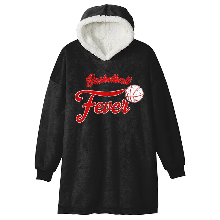 Basketball Fever Women Basketball Hooded Wearable Blanket