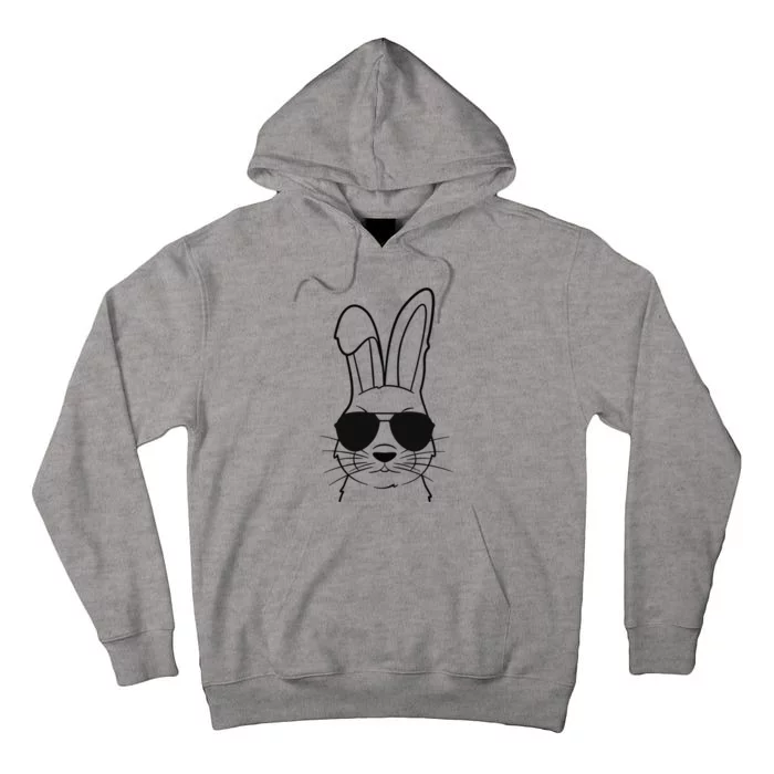 Bunny Face With Sunglasses Easter Day Tall Hoodie