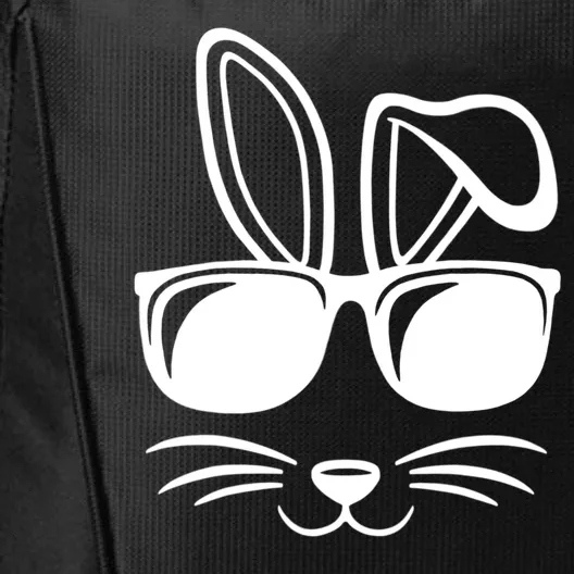 Bunny Face With Sunglasses Easter Day City Backpack