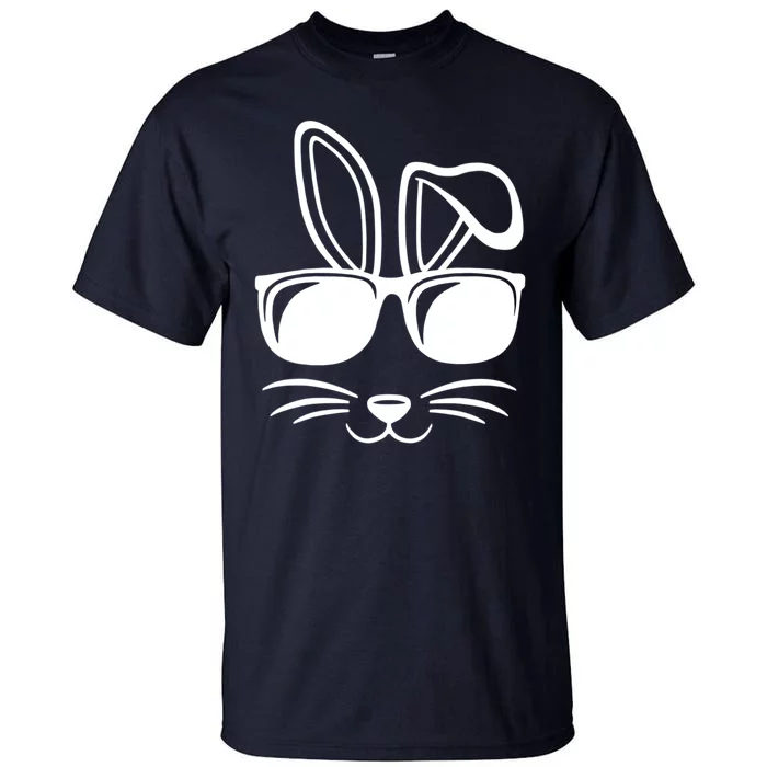 Bunny Face With Sunglasses Easter Day Tall T-Shirt