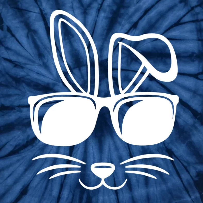 Bunny Face With Sunglasses Easter Day Tie-Dye T-Shirt