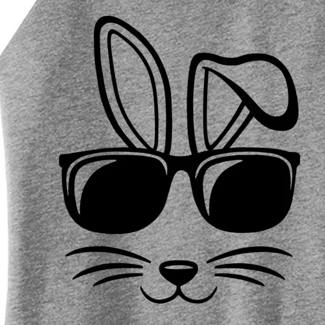 Bunny Face With Sunglasses Easter Day Women’s Perfect Tri Rocker Tank