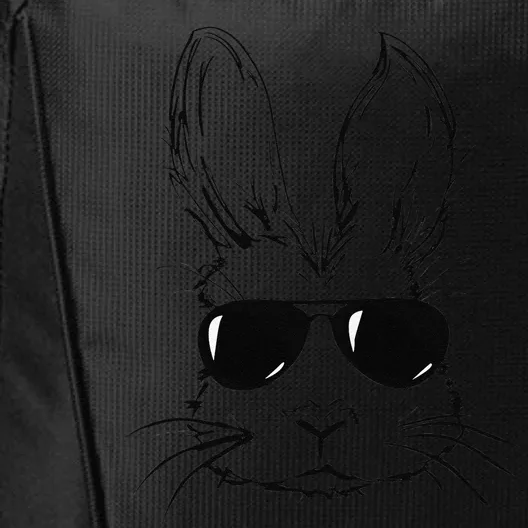 Bunny Face With Sunglasses Easter Day City Backpack