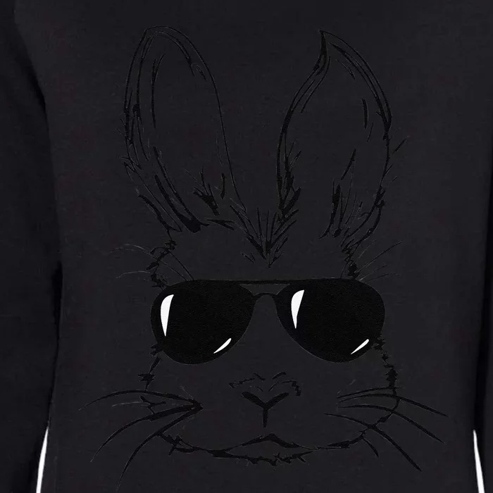 Bunny Face With Sunglasses Easter Day Womens California Wash Sweatshirt