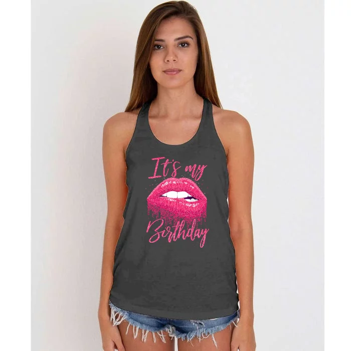 Birthday For Women It's My Birthday Girl Birthday Women's Knotted Racerback Tank