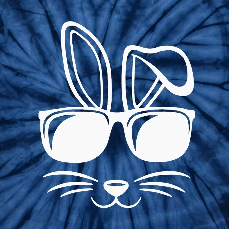 Bunny Face With Sunglasses Gifts For Easter Day Tie-Dye T-Shirt