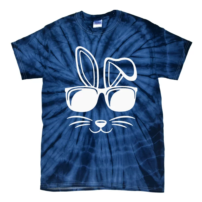 Bunny Face With Sunglasses Gifts For Easter Day Tie-Dye T-Shirt