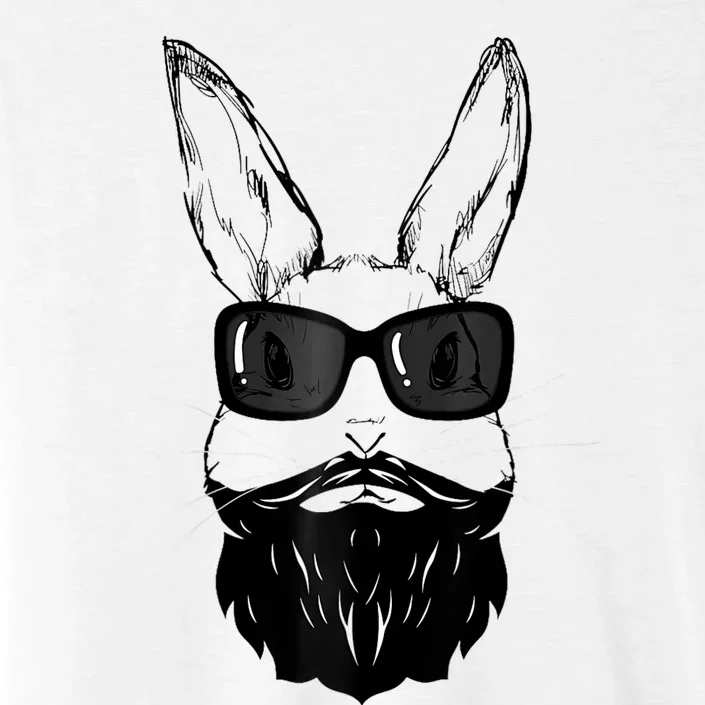 Bunny Face With Sunglasses And Beard Easter Day ChromaSoft Performance T-Shirt