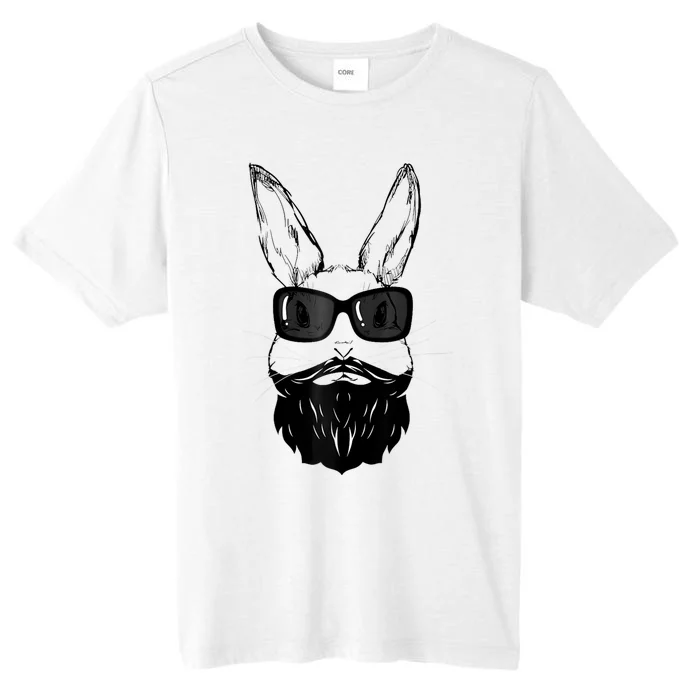 Bunny Face With Sunglasses And Beard Easter Day ChromaSoft Performance T-Shirt