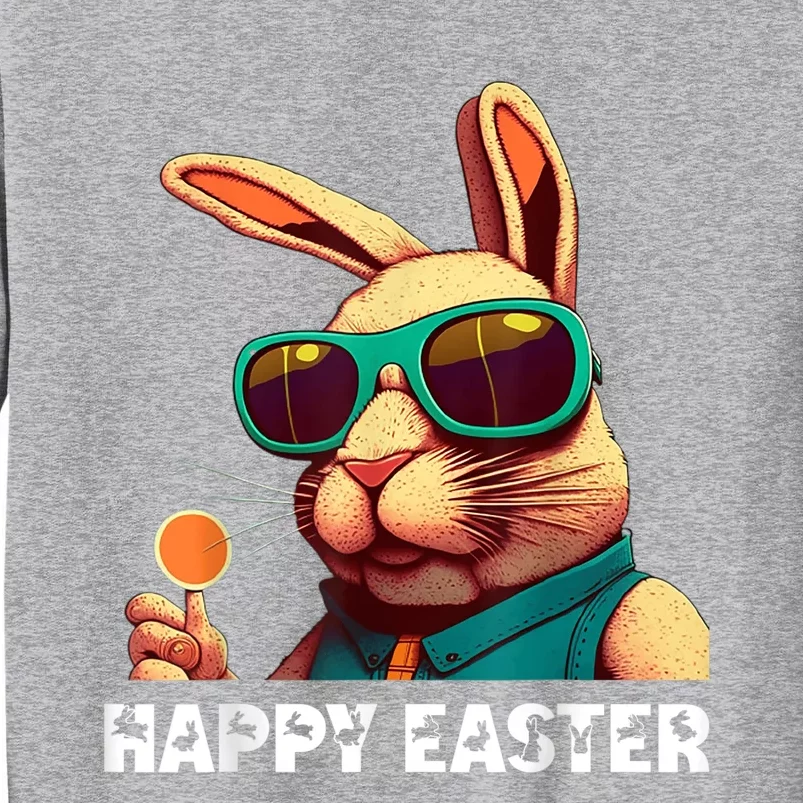 Bunny Face With Sunglasses Boy  Kid Wo Easter Day Tall Sweatshirt