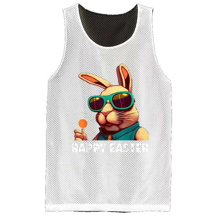 Bunny Face With Sunglasses Boy  Kid Wo Easter Day Mesh Reversible Basketball Jersey Tank