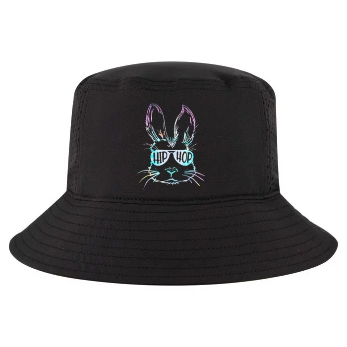 Bunny Face With Sunglasses For Easter Day Cool Comfort Performance Bucket Hat