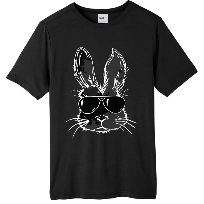 Bunny Face With Sunglasses For Easter Day ChromaSoft Performance T-Shirt