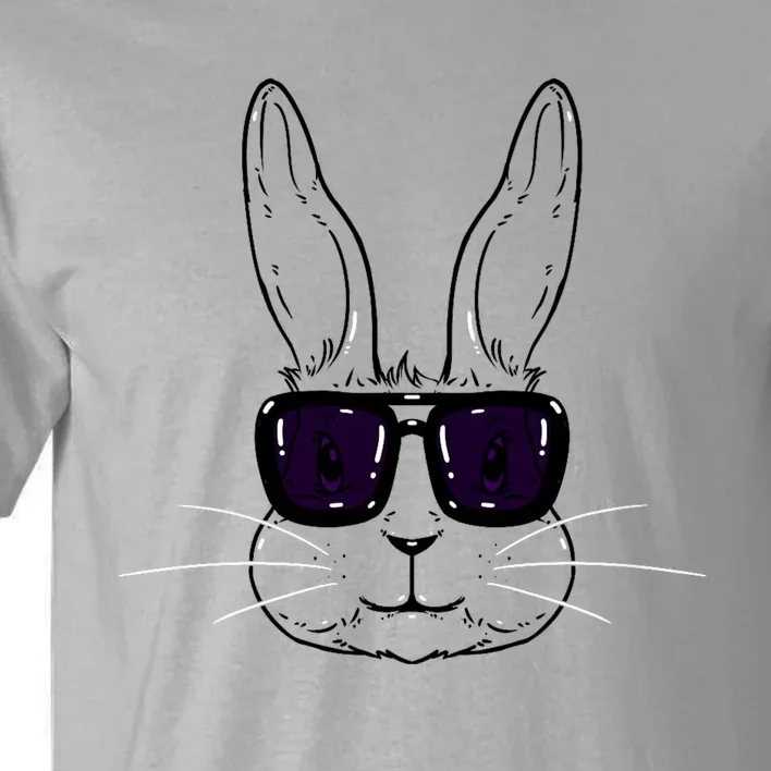 Bunny Face With Sunglasses Easter Day Tall T-Shirt