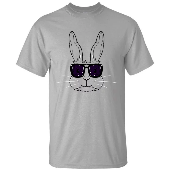 Bunny Face With Sunglasses Easter Day Tall T-Shirt