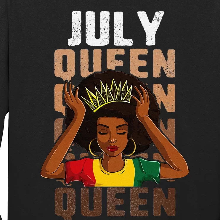 Birthday For Women July Queen African Long Sleeve Shirt