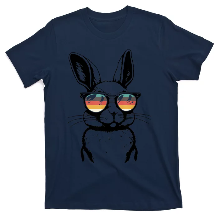 Bunny Face With Sunglasses For Easter Day T-Shirt